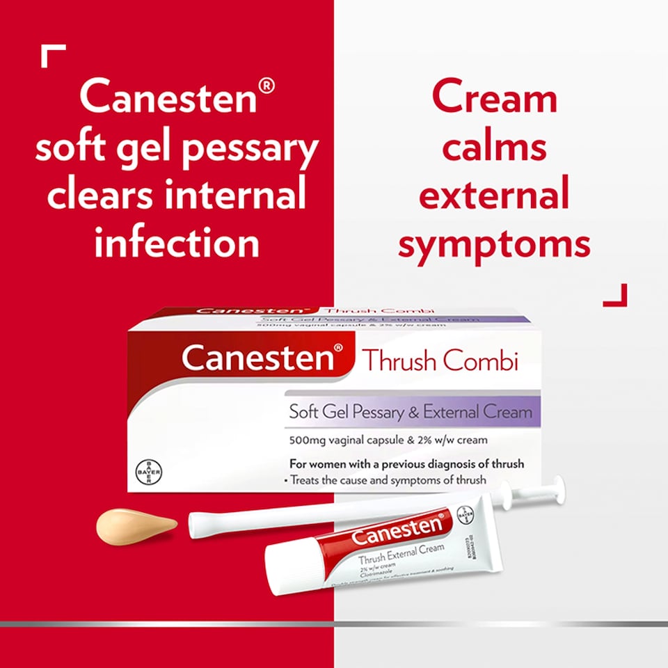 image 1 of Canesten Thrush Combi Soft Gel Pessary & Cream Combination