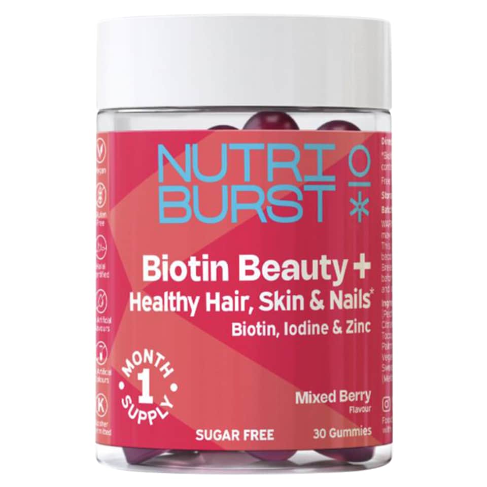 Nutriburst Biotin Beauty + Mixed Berry Gummies 30's