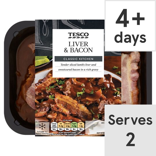 Tesco Liver & Bacon 450G Tesco Groceries