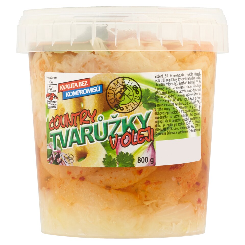 image 1 of Gurmán Klub Country Cheese in Oil 800g