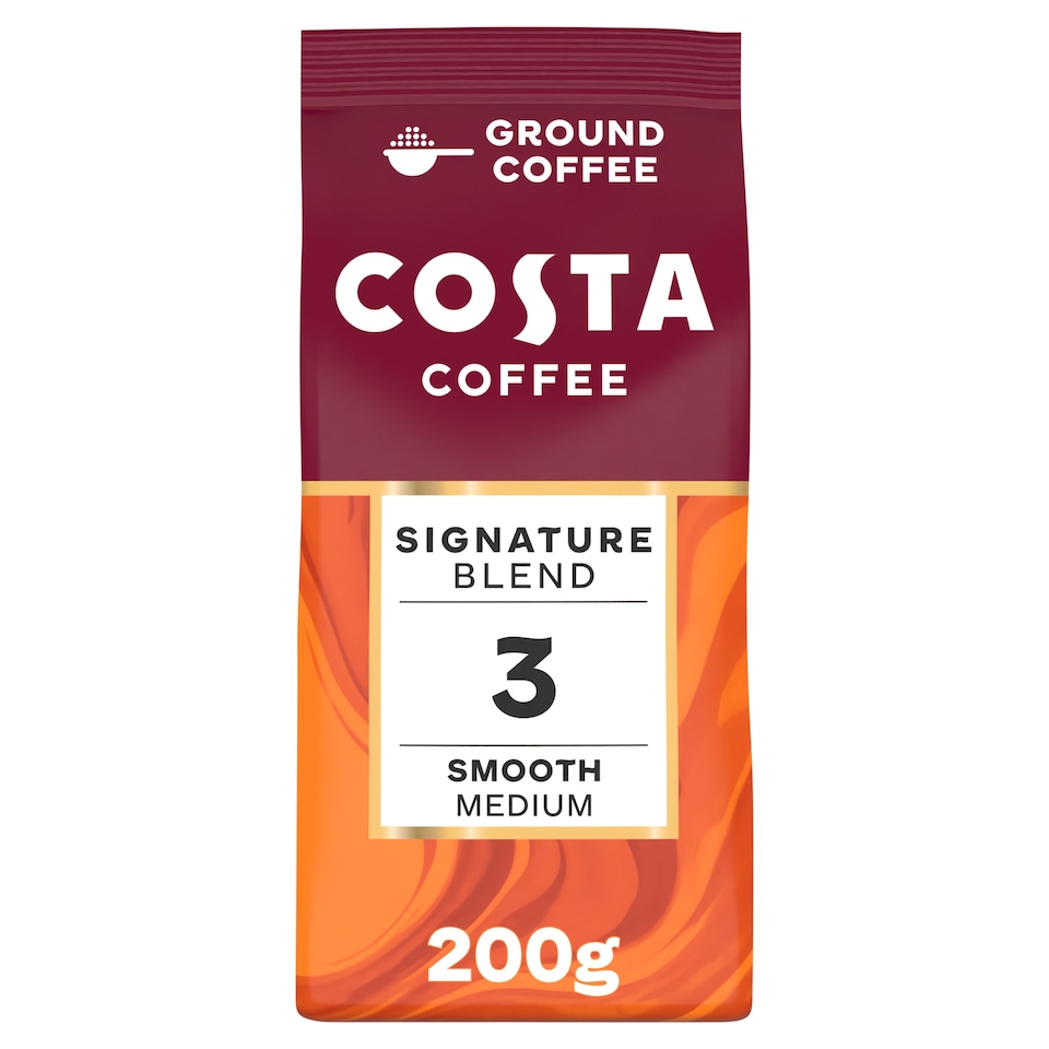 Costa Signature Blend Ground For Cafetiere & Filter 200G