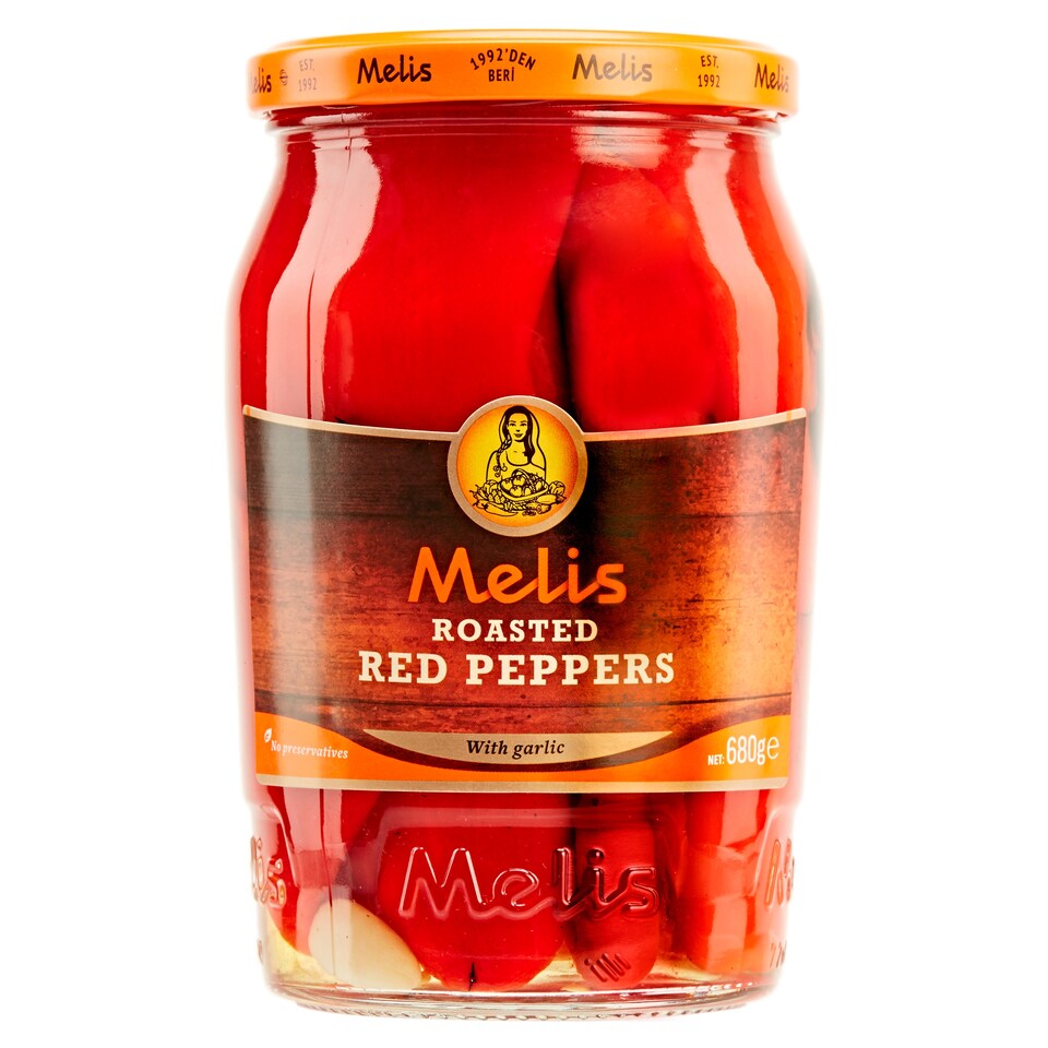 Melis Roasted Red Peppers With Garlic 680G