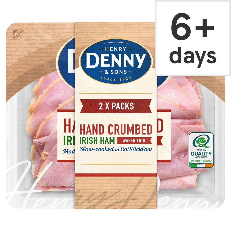 Denny Hand Crumbed Wafer Thin Irish Ham 2 X 80G