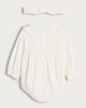 image 2 of F&F Baby 2-Piece Cotton Rich Floral Bodysuit and Headband Set in Cream