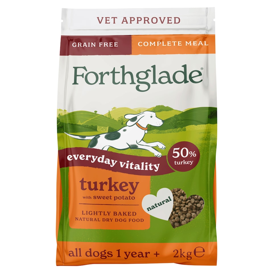 image 1 of Forthglade Lightly Baked Turkey Dry Dog Food 2kg