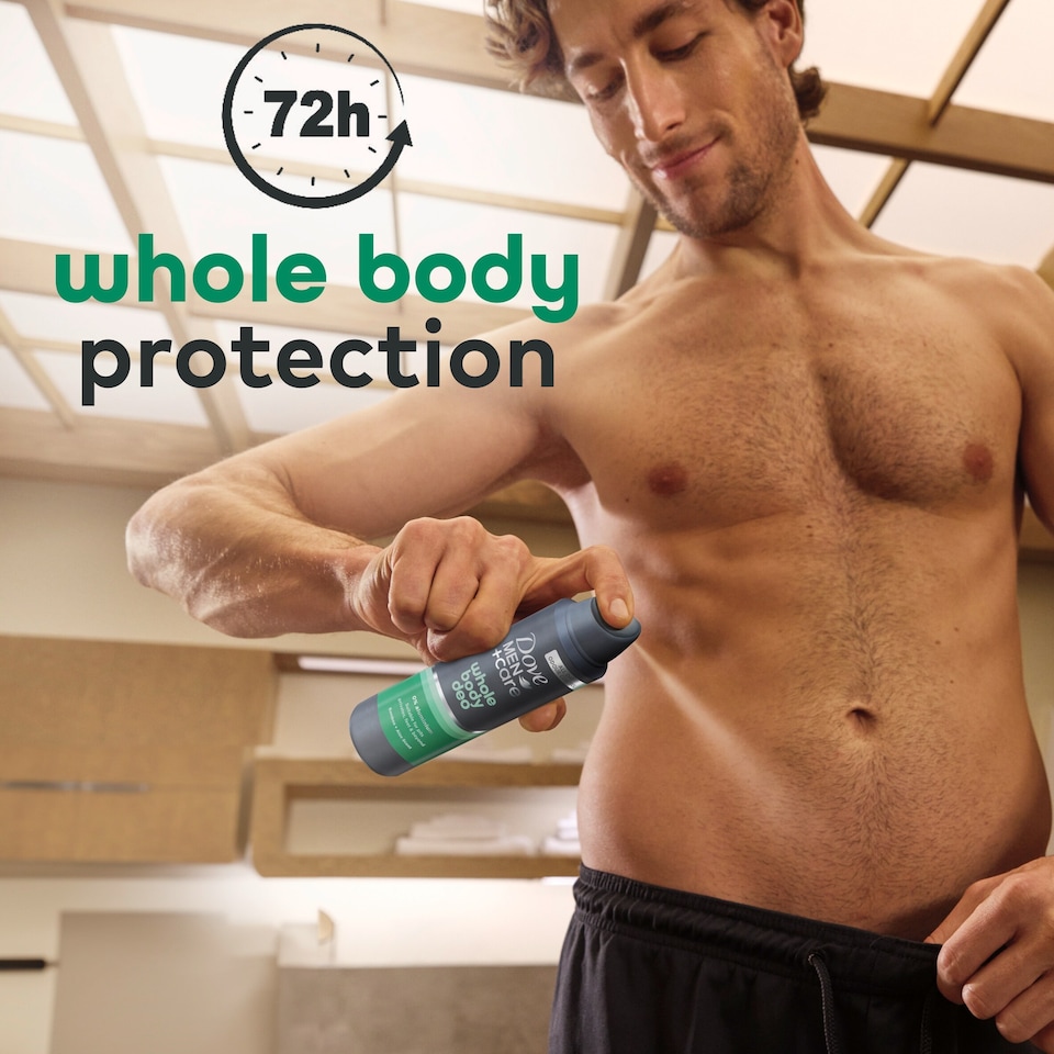 image 1 of Dove Men+Care Bamboo & Aloe 48h Whole Body Deodorant Spray Odour Control 150ml