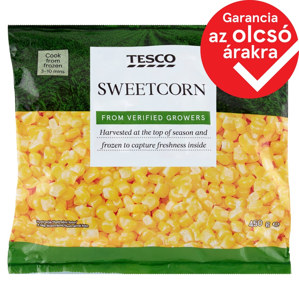 Tesco Quick-Frozen Sweetcorn 450 g