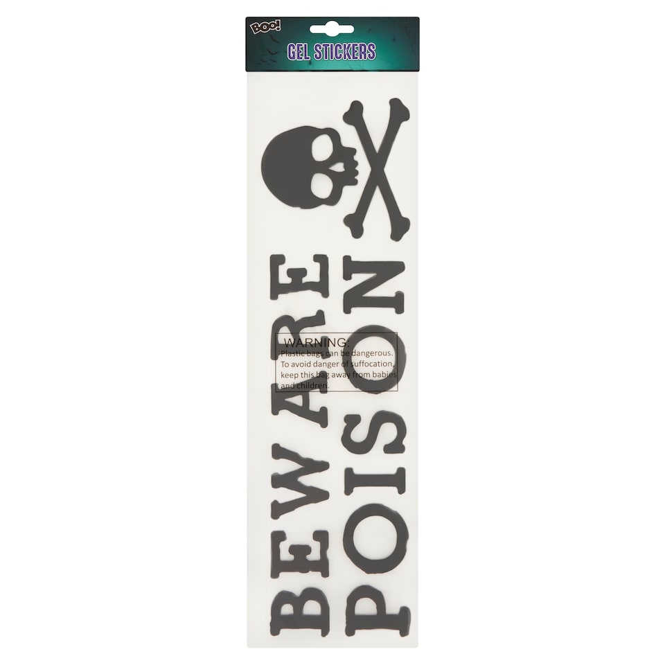 Boo! Halloween Gel Stickers