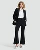 image 2 of F&F Seam Detail Tuxedo Kickflare Trousers in Black