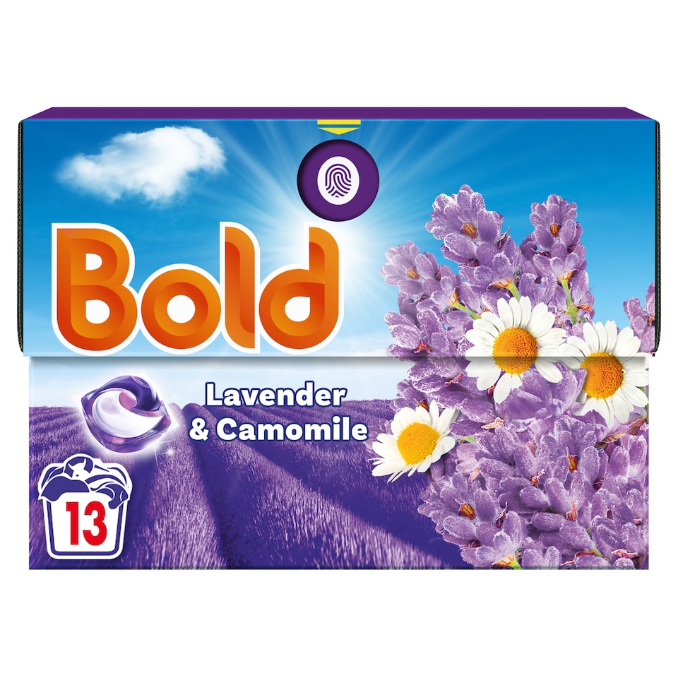 image 1 of Bold Washing Liquid Pods Lavender & Camomile 13 washes 254.8g