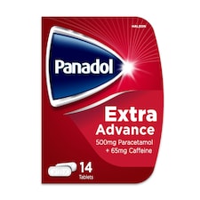 Panadol Extra Advance Pain Relief Tablets - Paracetamol, Caffeine 14s