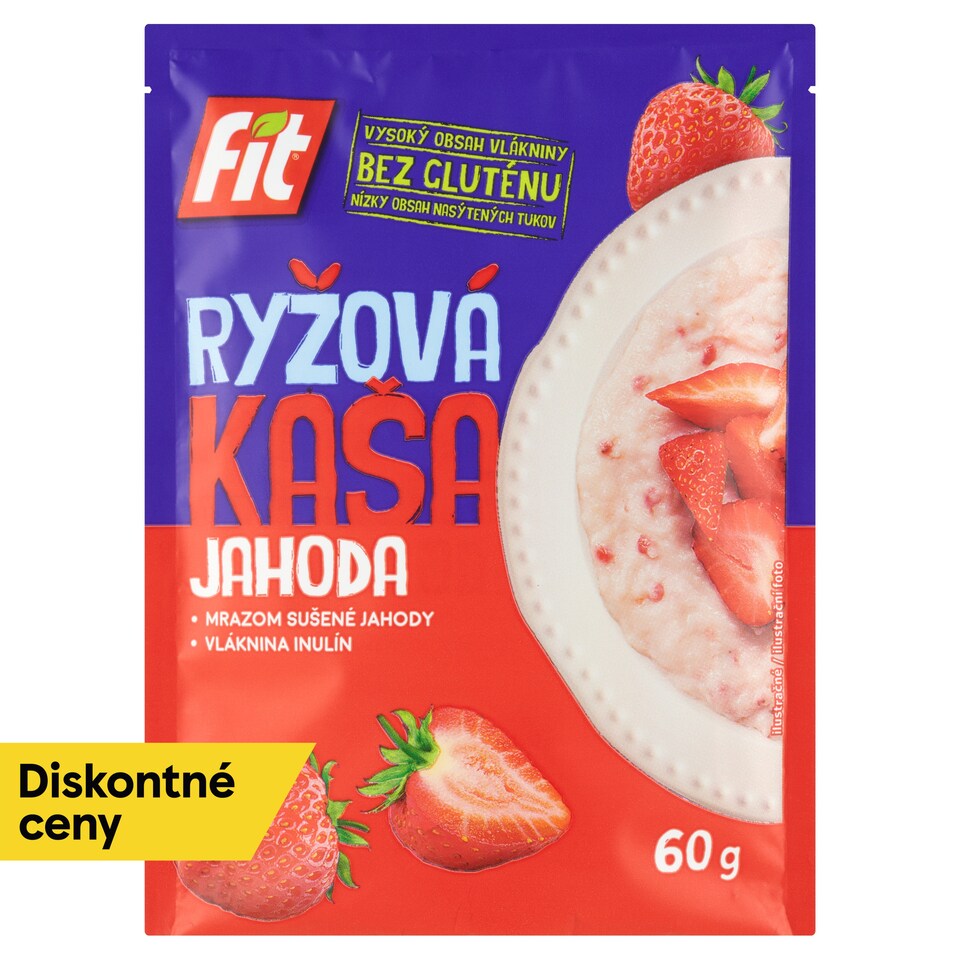 obrázok 1 z Fit Ryžová kaša jahoda 60 g
