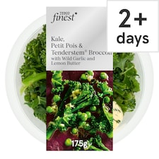 Tesco Finest Kale, Peas & Tenderstem Broccoli with Wild Garlic Butter 175g