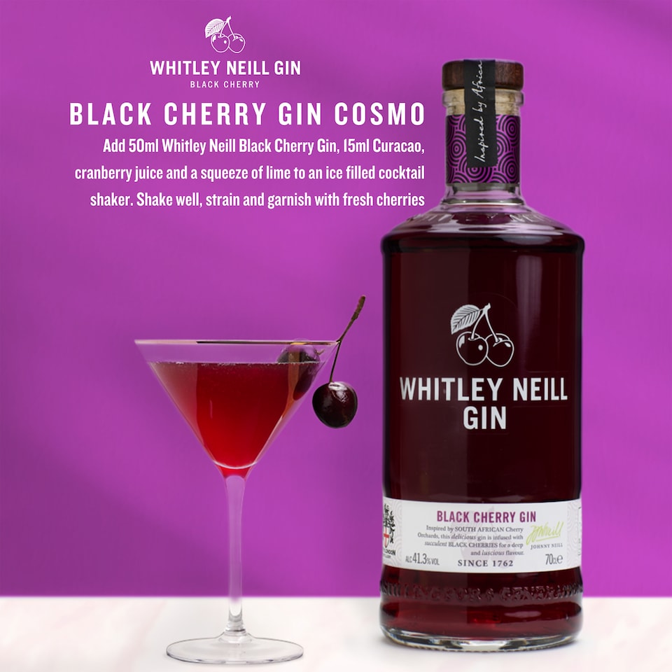 image 1 of Whitley Neill Black Cherry Gin 70Cl