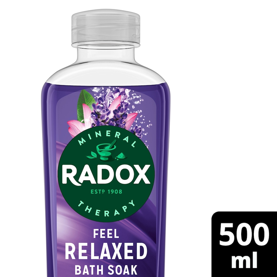image 1 of Radox Feel Relaxed Lavender Bath Soak Bubble Bath 500ml