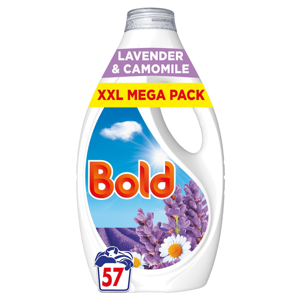 image 1 of Bold Washing Liquid Lavender and Camomile 57 Washes 1767ml