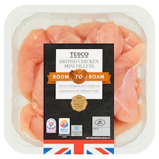 Tesco Room To Roam British Chicken Mini Fillets 400G