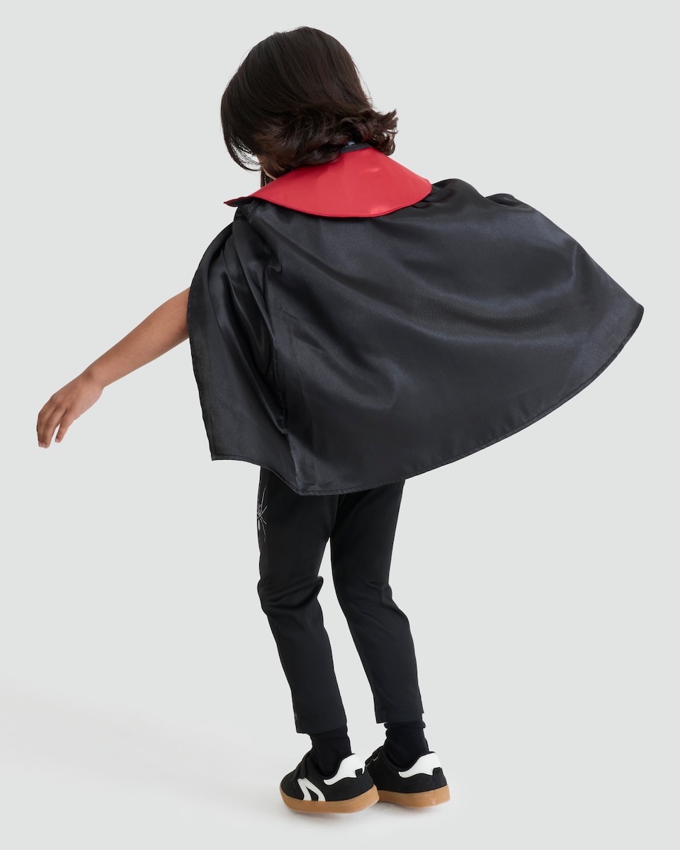 image 1 of F&F Boys 3-Piece Vampire Cape Fancy Dress Costume in Black