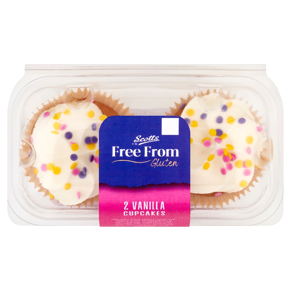 Scotts Free From Gluten 2 Vanilla Cupcakes 110g