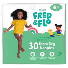 Fred & Flo Ultra Dry Nappies Size 6 30 Pack