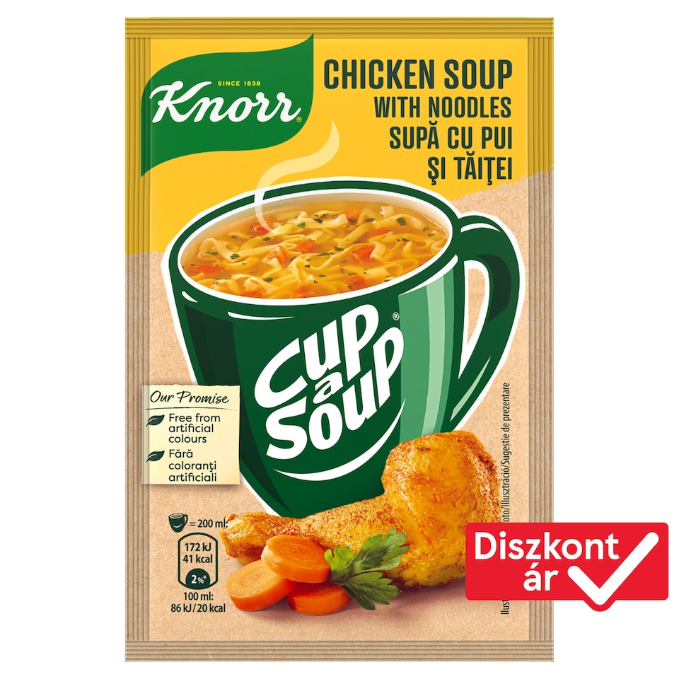 Knorr Cup a Soup instant tyúkhúsleves tésztával 12 g