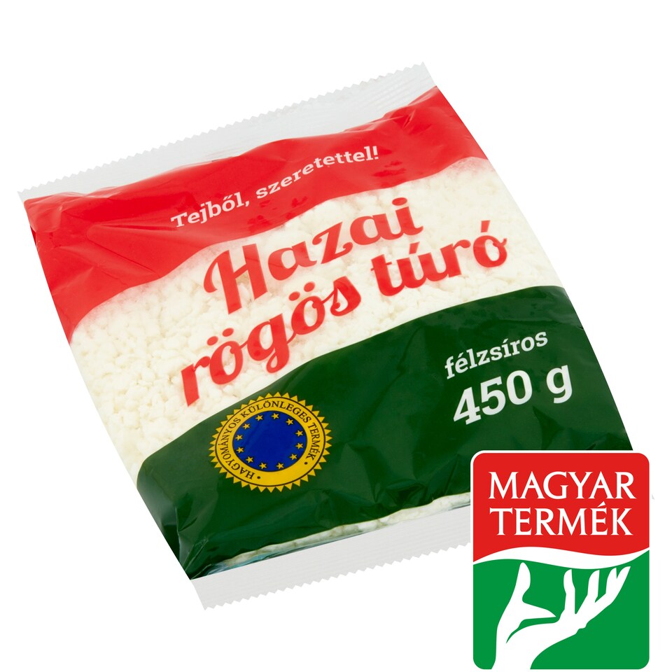Hazai félzsíros rögös túró 450 g