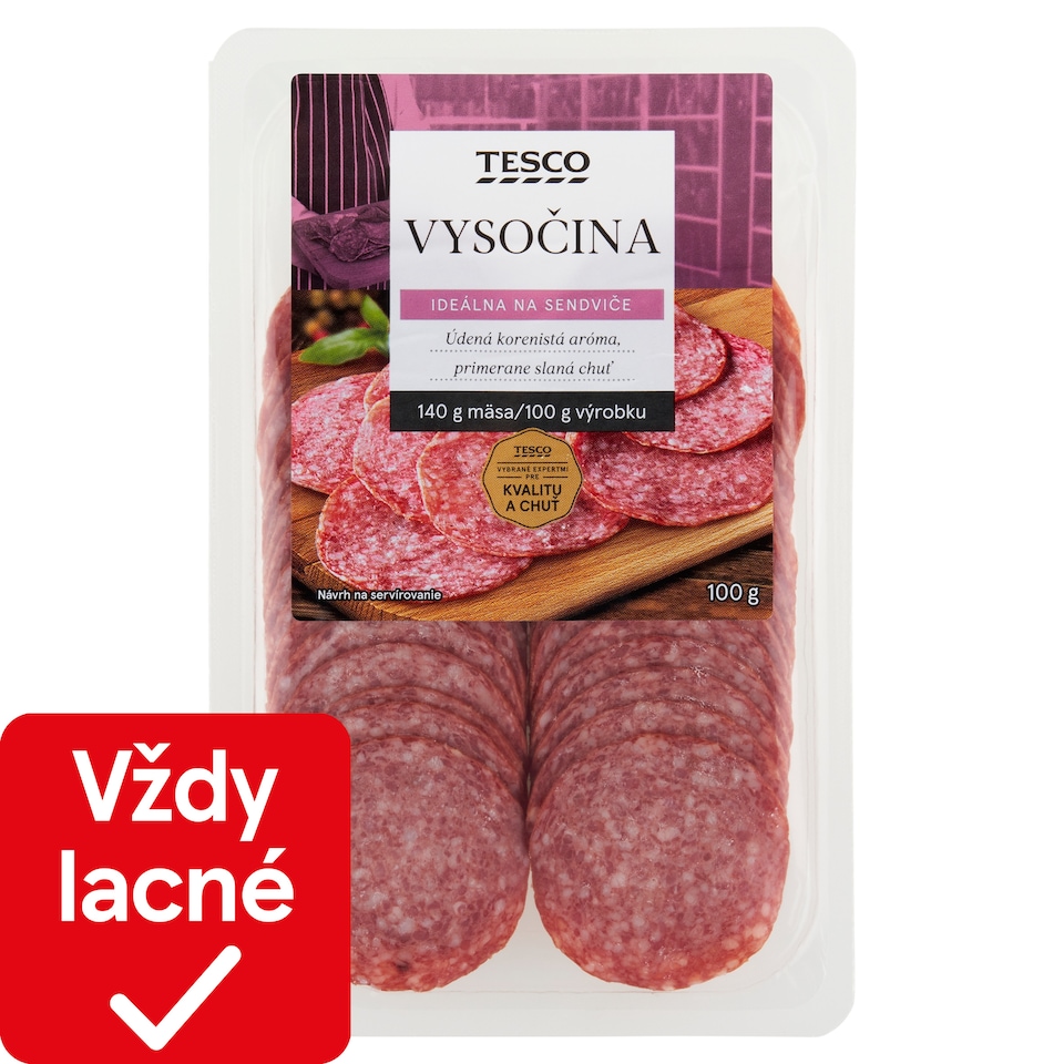 Tesco Vysočina saláma 100 g