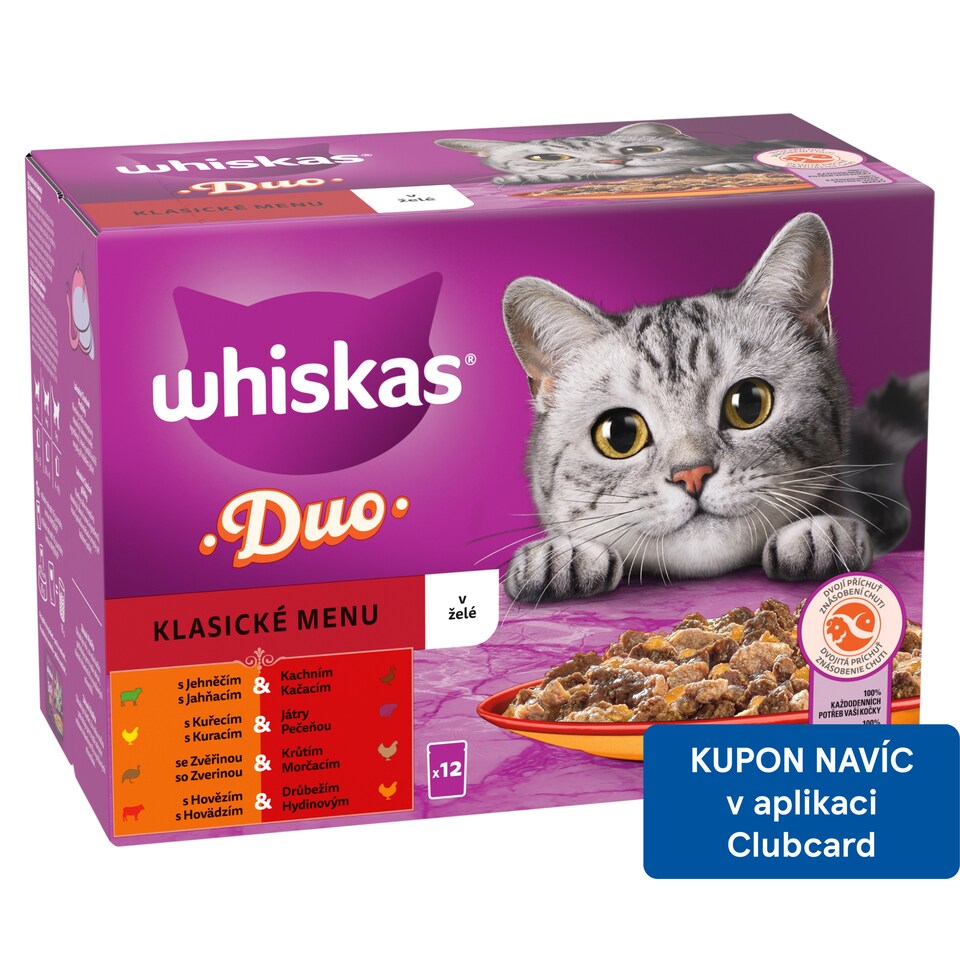 Whiskas Duo klasické menu v želé 12 x 85g (1,02kg)