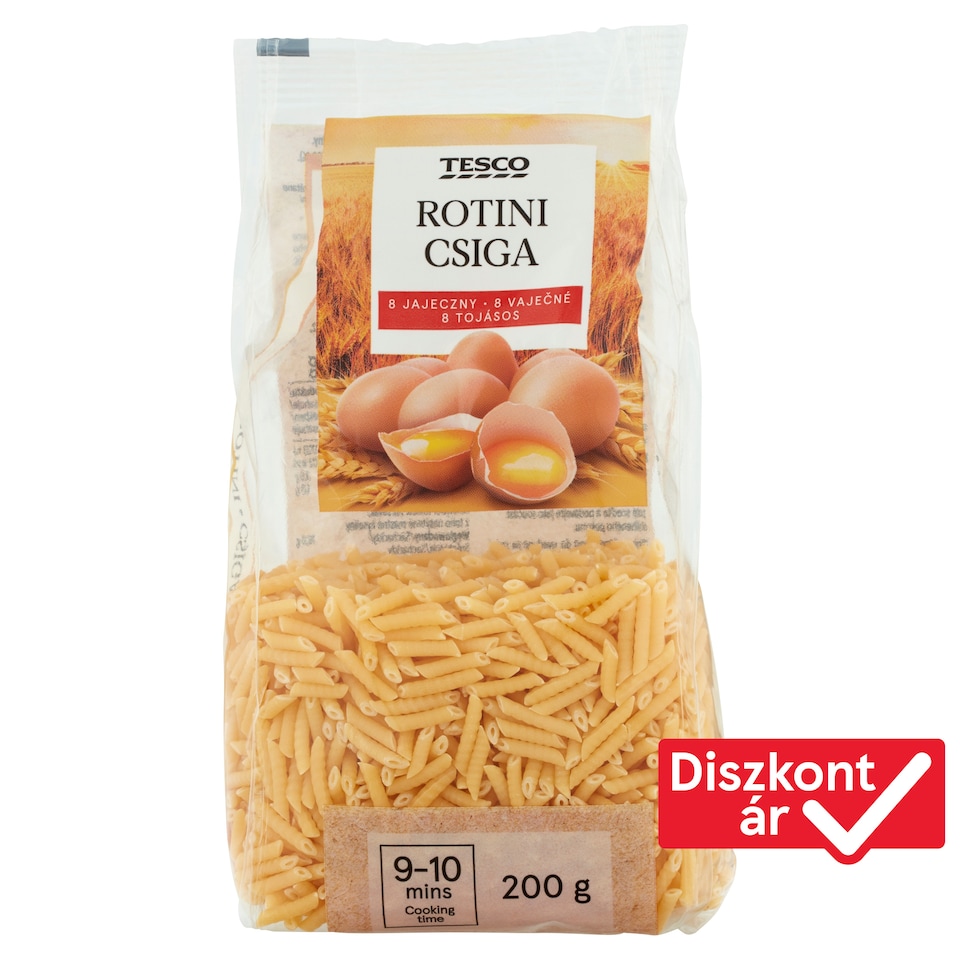 Tesco Rotini Dry Pasta with 8 Eggs 200 g