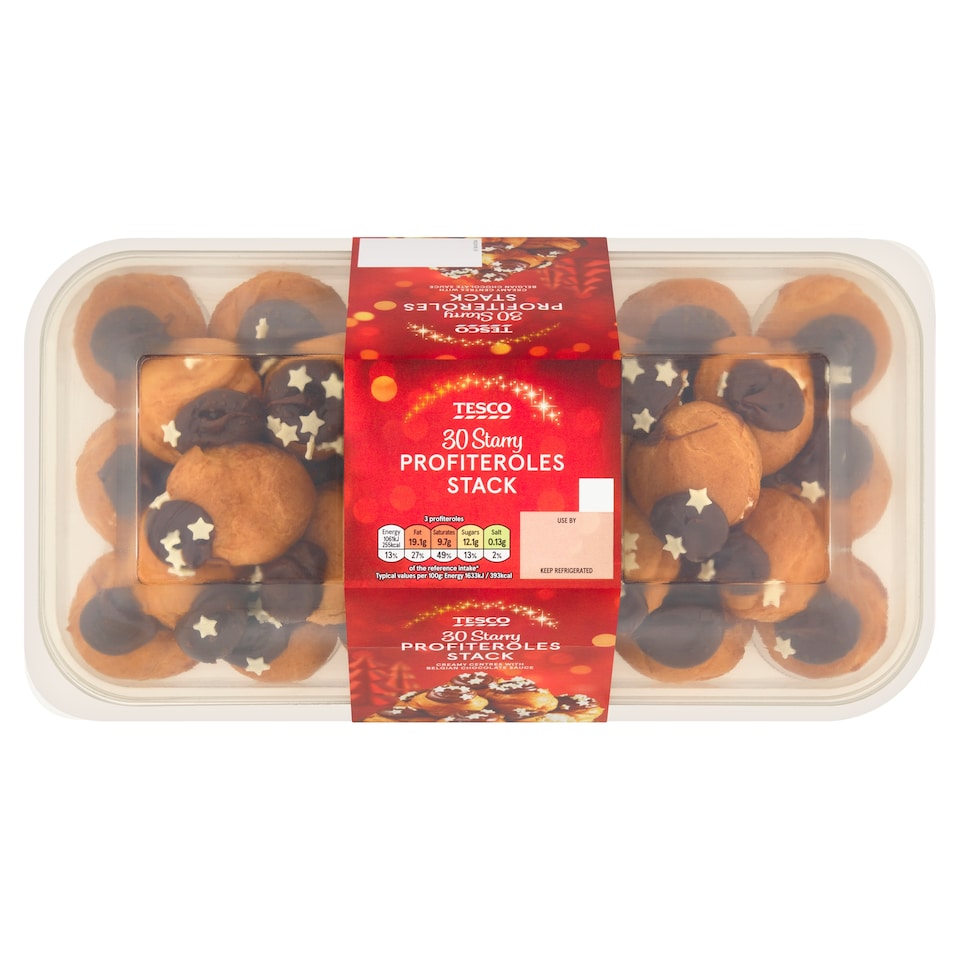 Tesco 30 Profiteroles Stack