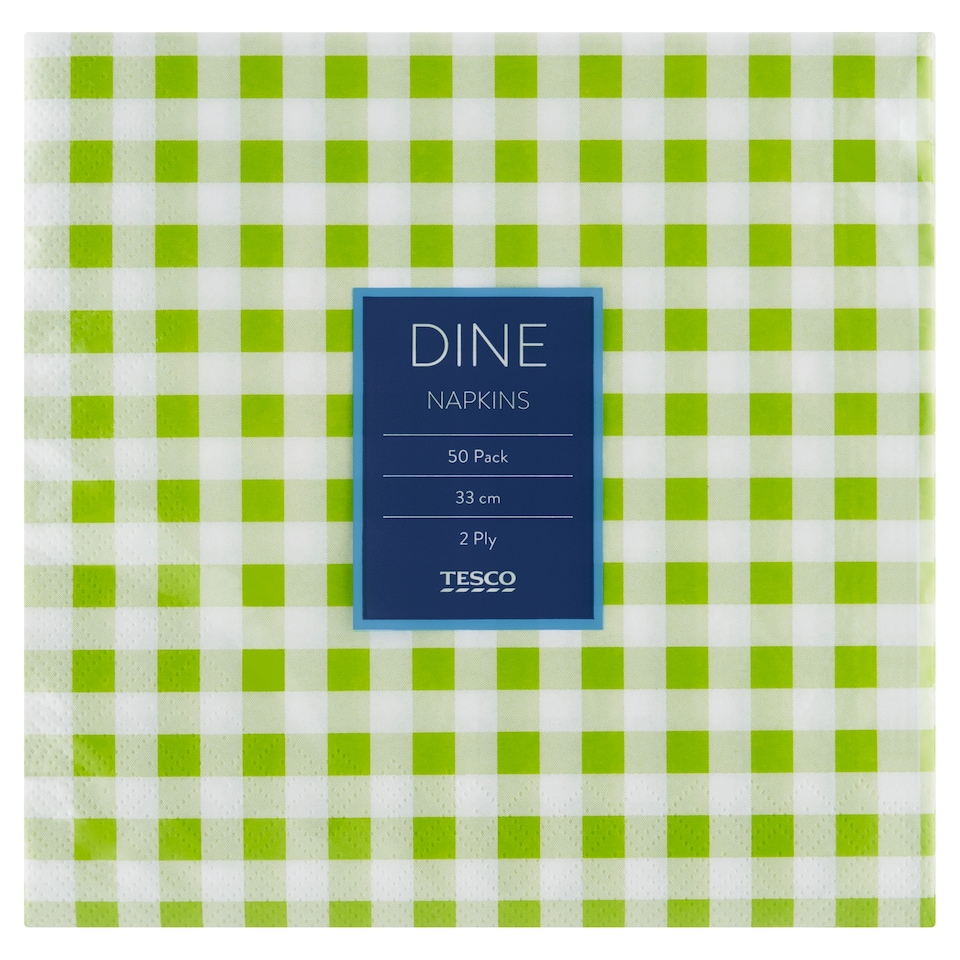 Obrázek 1 pro produkt Tesco Dine ubrousky 2 vrstvy 50 ks