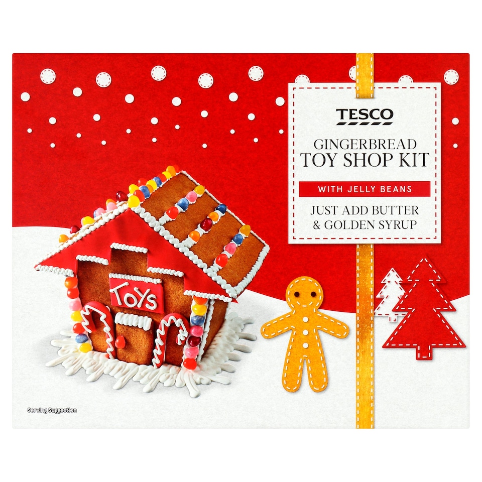Tesco Gingerbread Kit Toy Shop 400G