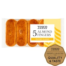 Tesco Almond Fingers Sponge Cakes 5 Pack