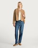 image 2 of The F&F Edit Ribbed Collar Buttoned Jacket in Med Nude