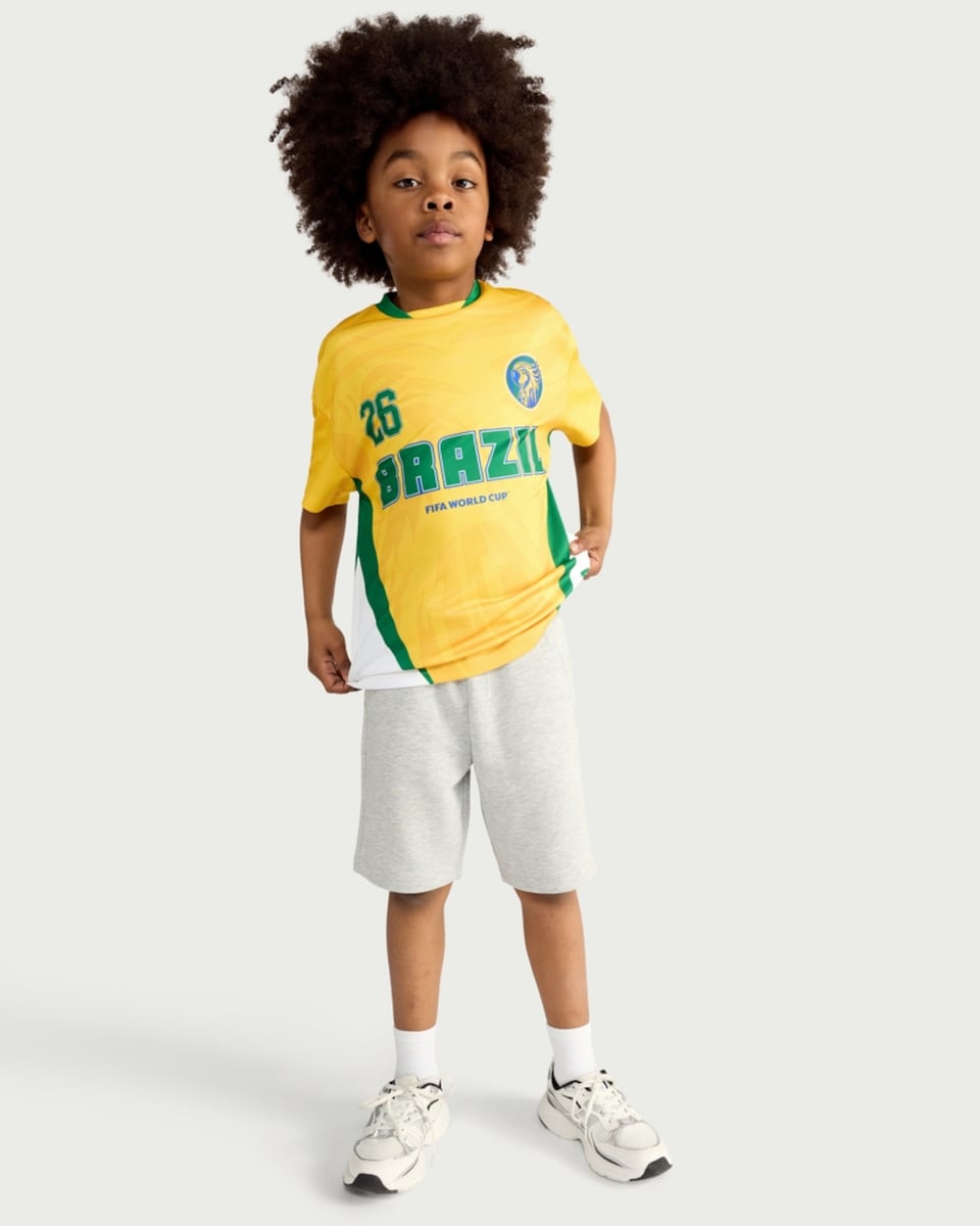 image 1 of Brazil Fifa World Cup T-Shirt in Yellow