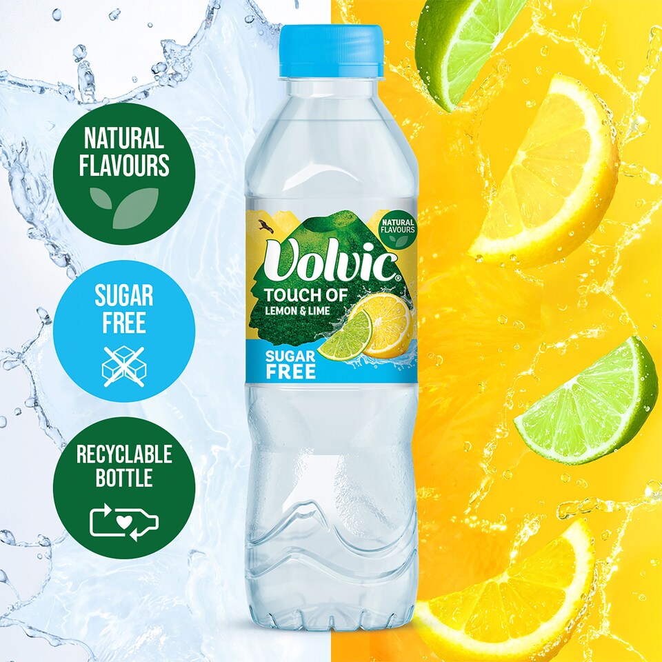 image 1 of Volvic Touch Of Fruit Lemon And Lime Sugar Free 500Ml