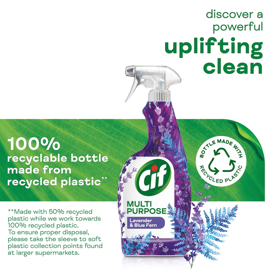 image 1 of Cif Multipurpose Spray Lavender & Blue Fern 750ml