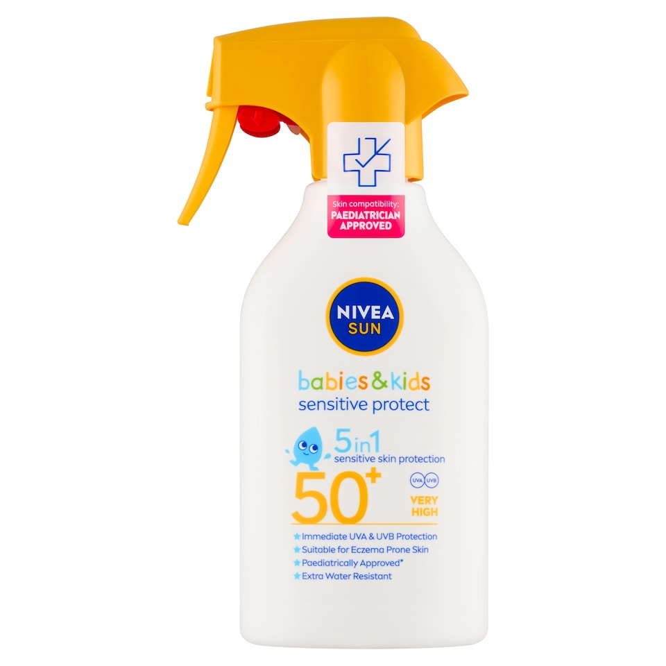 image 1 of Nivea Sun Sensitive Protect Kids Sun Spray SPF 50+ 250ml