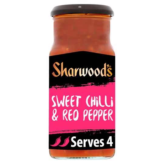 Sharwoods Szechaun Sweet Chilli & Red Pepper Sauce 425G Tesco Groceries