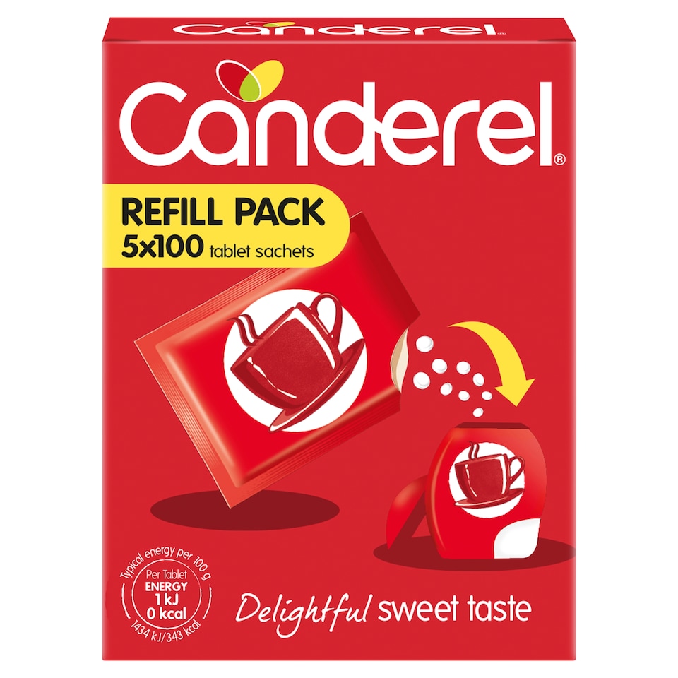 Canderel Refill Sachets 500Pk 42.5G