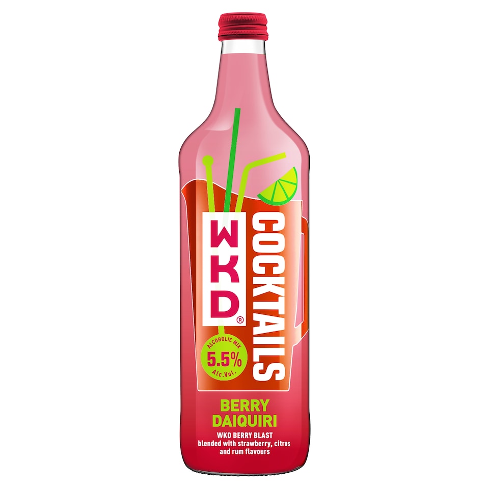 WKD Berry Daiquiri Ready To Drink Cocktail 700Ml