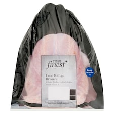 Tesco Finest Free Range Bronze Turkey With Giblets Large 7KG - 7.99KG