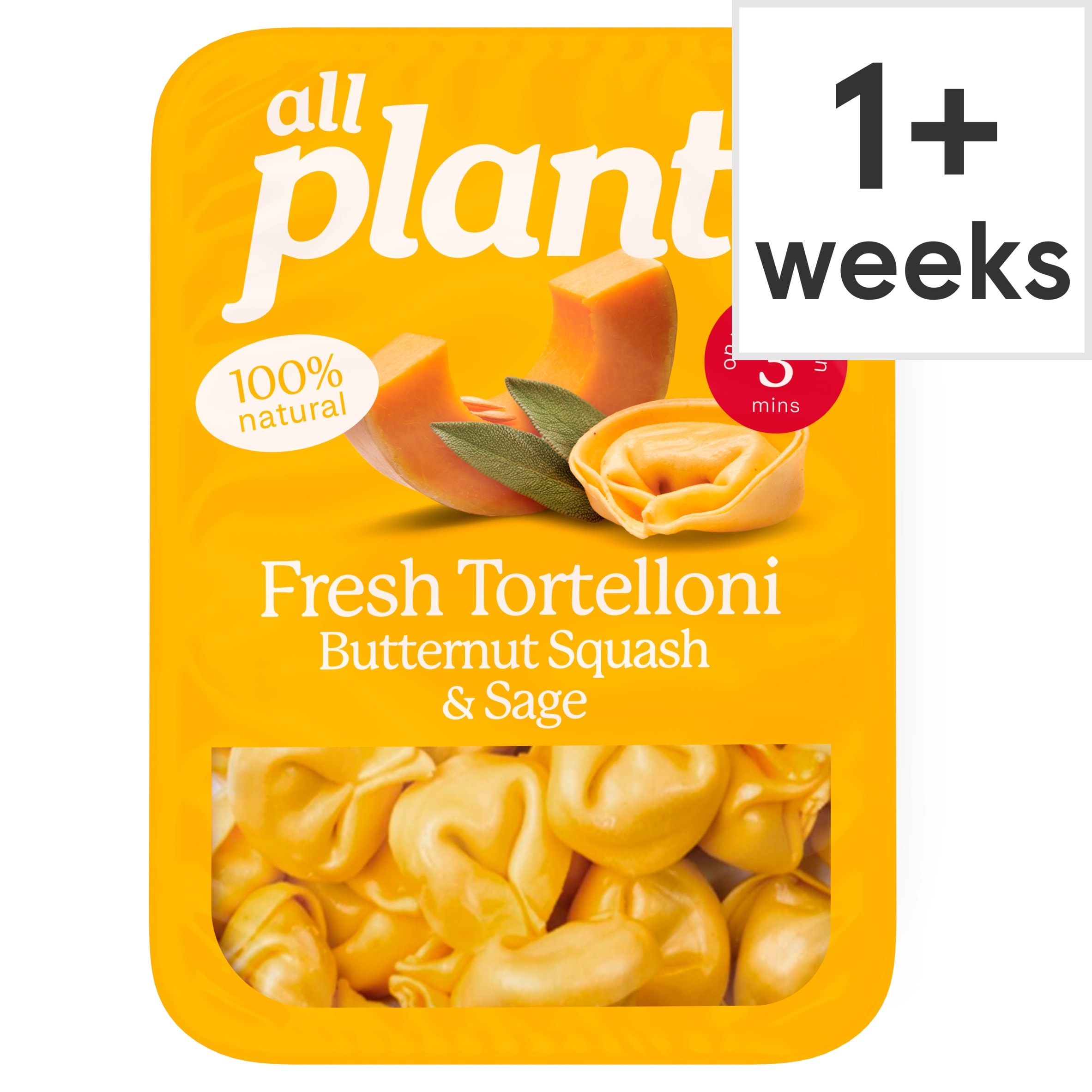 all plants Butternut Squash & Sage Tortelloni 250g