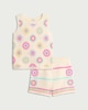image 4 of F&F Girls 2-Piece Cotton Rich Crochet-Look Top and Shorts Set in Cream