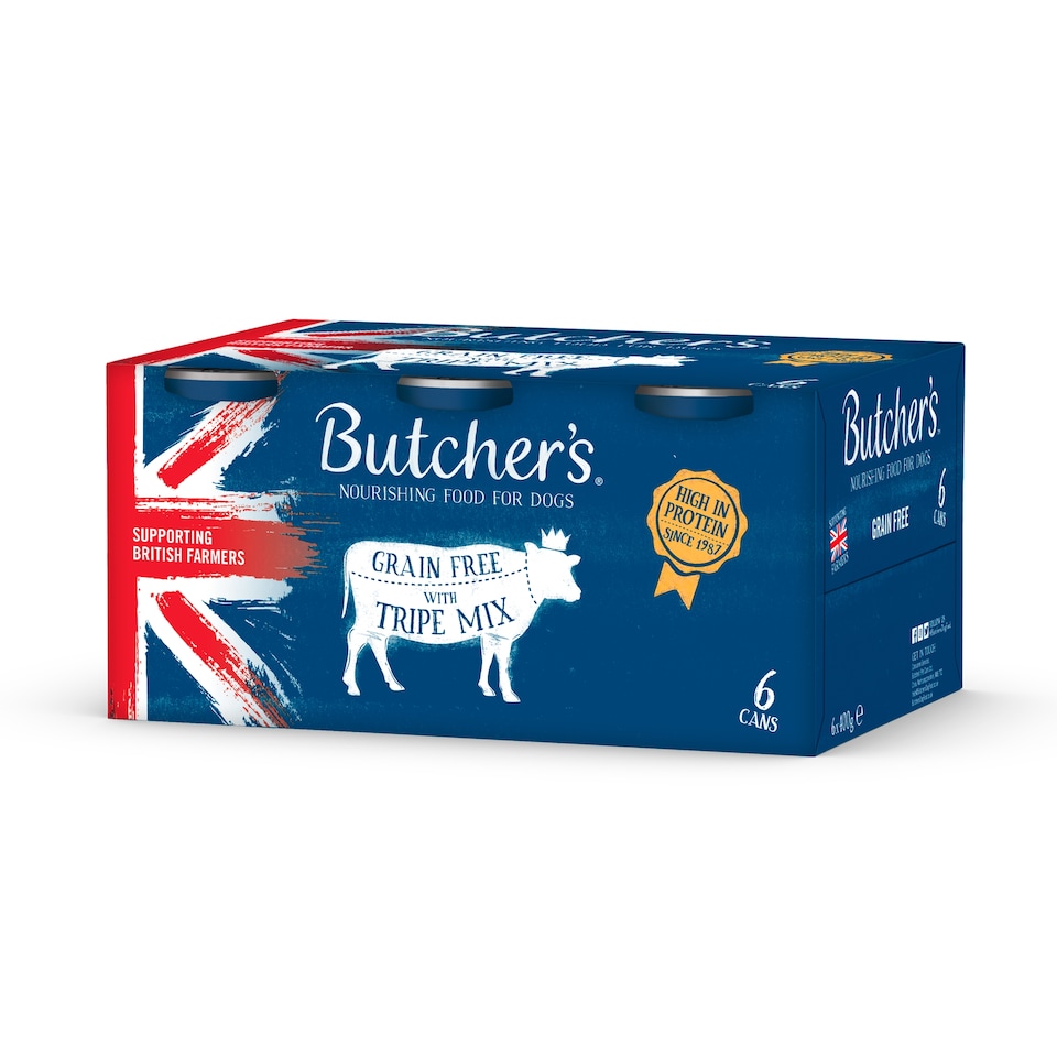 image 1 of Butcher's Tripe Dog Food Tins 6X400g