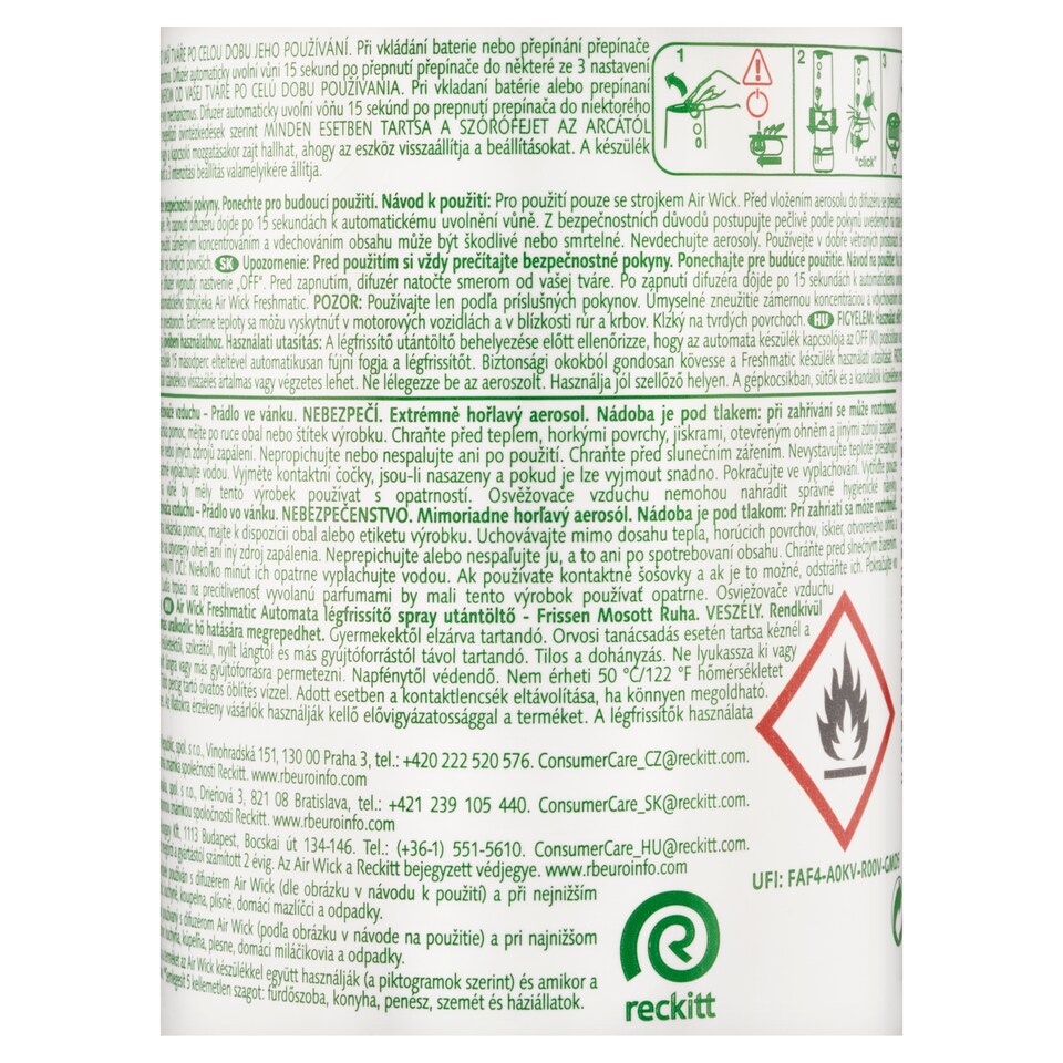 Obrázek 1 pro produkt Air Wick Freshmatic Náplň do osvěžovače vzduchu prádlo ve vánku 250ml