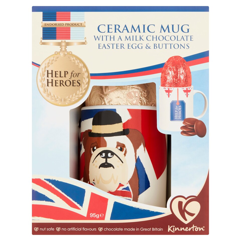 Help For Heroes Mug Egg & Buttons 95g