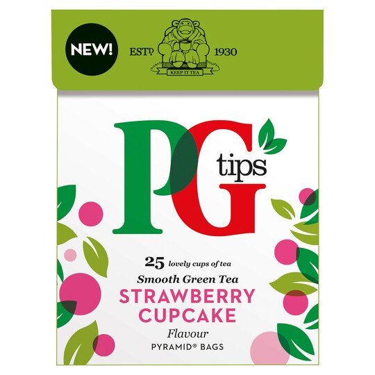 Pg Tips GRN/T S/BERRY 25 T/Bgs 35g Tesco Groceries