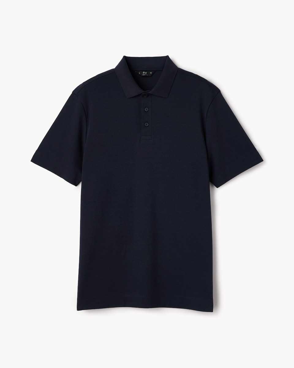 image 1 of F&F Pure Cotton Polo Shirt in Navy