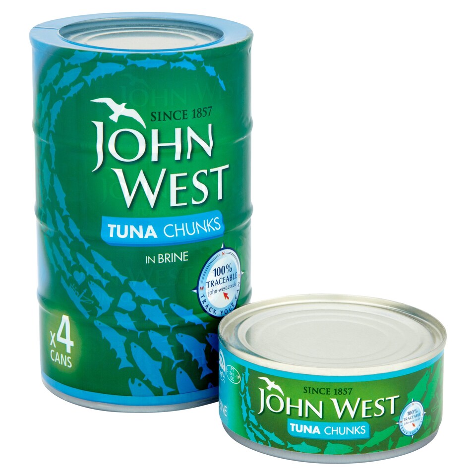 image 1 of John West Tuna Chunks In Brine 4 X 160G